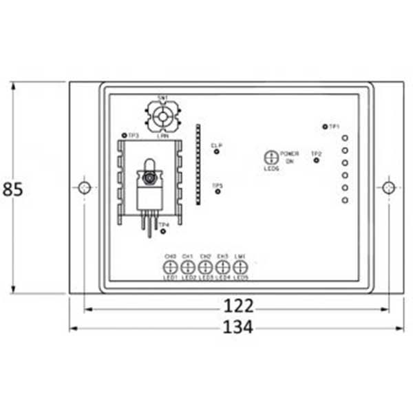 Récepteur Sesaly 24VDC 4 zones pour bouton sans fil BM420